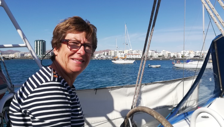 Sylvie sur Goulefine à Lanzarote