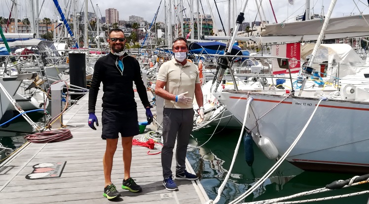 Lolo et Octavio, d'Alisios Sailing Center, mai 2020