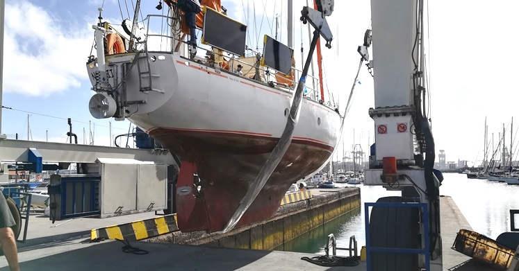 Nimic II levé au chantier de Las Palmas, août 2020