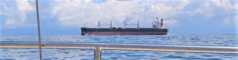Cargo Fassa sur bâbord, oct. 2022