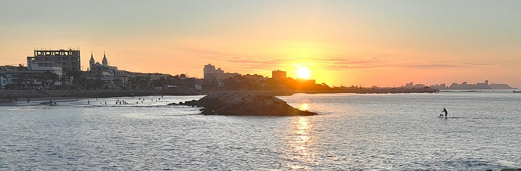 Plancheur en coucher de soleil, mar. 2025